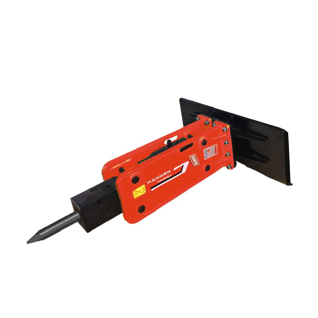 Martillo Hidráulico para<br>Minicargador<br>Marca HMB<br>Modelo 680SSL<br>Peso Operativo 250 KG